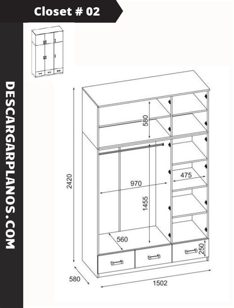 Planos Para Closet De Madera Armarios Gratis En Pdf