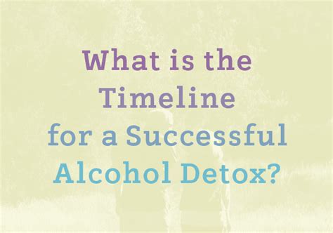 What Is The Timeline For Successful Alcohol Detox Info Poster