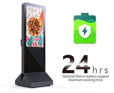 Movable Battery Powered Digital Lcd Kiosk Keewin Display Digital