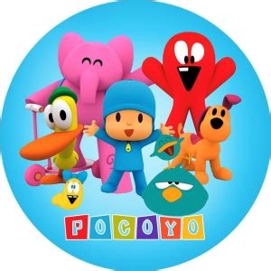 Painel Redondo Tecido Sublimado D Pocoyo Frd Felicit