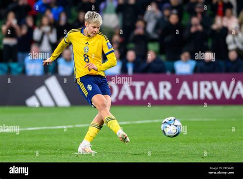 Melbourne Australia 06th Aug 2023 Lina Hurtig Of Sweden Taking A