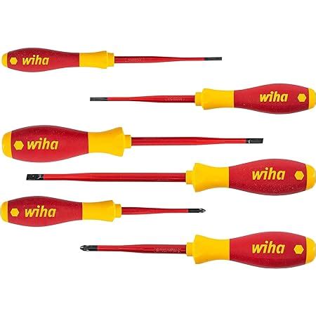 Wiha Vde Slotted An Phillips Slim Fix Screwdriver Set Pieces