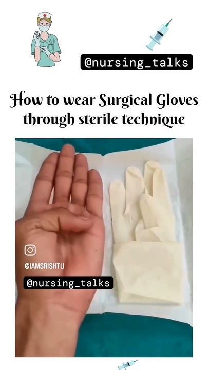 Gloving How To Wear Gloves Through Sterile Technique Youtube