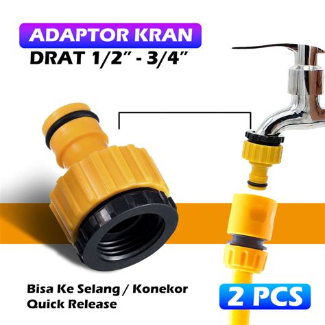 Jual Isi Adaptor Kran Drat Konektor Quick Release Konektor Selang