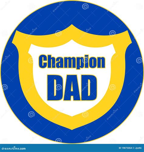 Champion Dad Stock Illustration Illustration Of Logo 19875064