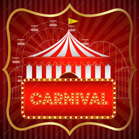 Premium Vector The Carnival Funfair Background