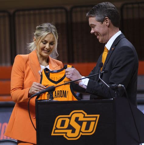 Photos Jacie Hoyt Introduced As Oklahoma State Womens Basketball Coach