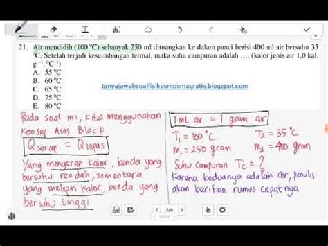 Rumus Suhu Materi Lengkap Suhu Dan Kalor Fisika Sma Serta Contohnya