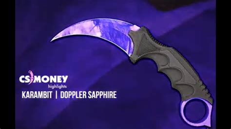 Csgo Karambit Doppler Sapphire Youtube