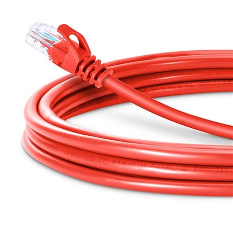 49ft Cat5e Snagless Unshielded Ethernet Patch Cable Red FS