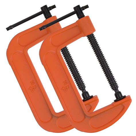 Buy Pack Inch C Clamp Set Heavy Duty G Clamps With Inch Jaw