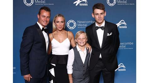 All grown up! Lleyton Hewitt’s son Cruz follows closely in his ...