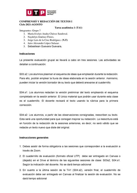 S04s1 S2 Tarea Academica 1 Formato Oficial Utp 2021 Agosto