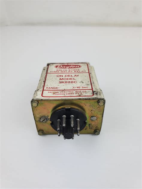 Dayton 5x828c Solid State Time Delay Relay Range 1 10 Sec