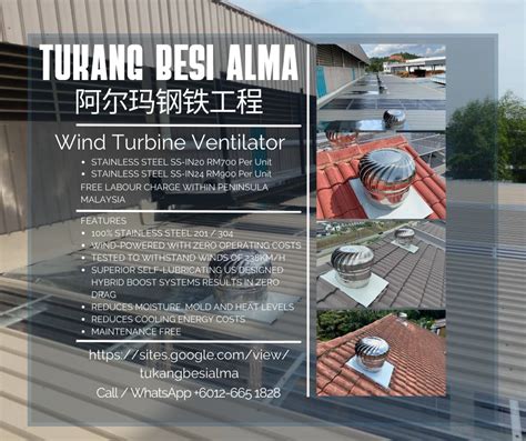 Tba Stainless Steel Wind Turbine Ventilator Inch Mm