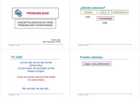 PDF Dónde estamos PROBABILIDADminivideos uc3m es pdf Probabilidad