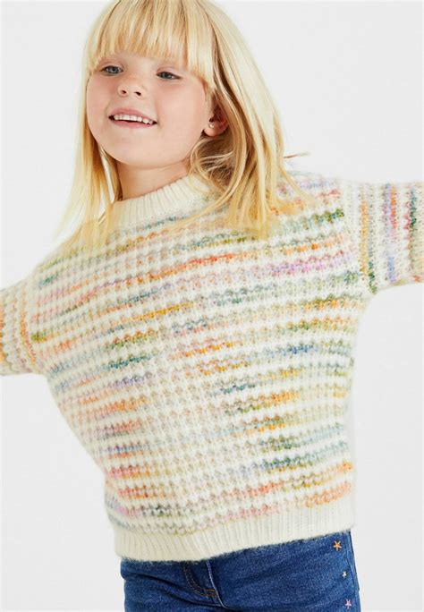 Next Rainbow Jumper Striktrøje Creambeige Zalandodk