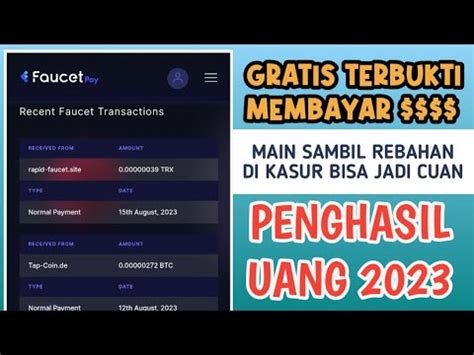 Gratis Terbukti Membayar Web Penghasil Uang Tercepat Penghasil