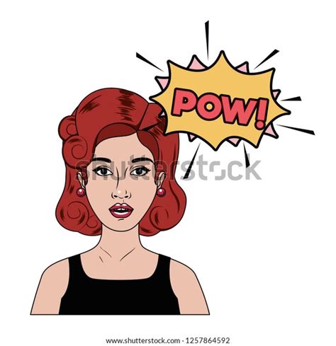 Woman Speech Bubble About Comic Stock Vector Royalty Free 1257864592