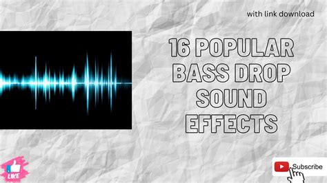 Popular Bass Drop Sound Effects Youtube