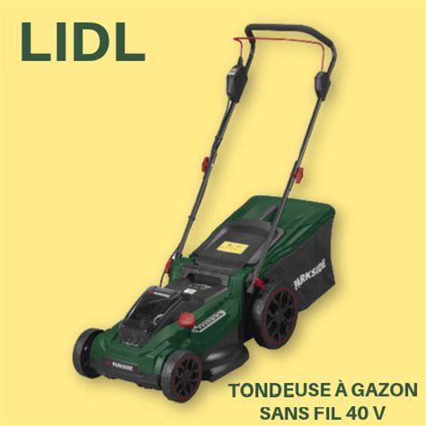 Tondeuse Gazon Sans Fil V Lidl Parkside