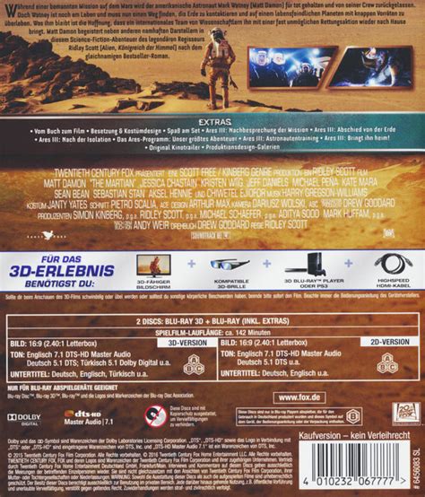 Der Marsianer Rettet Mark Watney Film Als Blu Ray D Ausleihen Bei