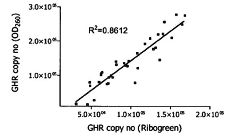 Comparison Of Rna Quantification Using The Genequant Ii And The Download Scientific Diagram