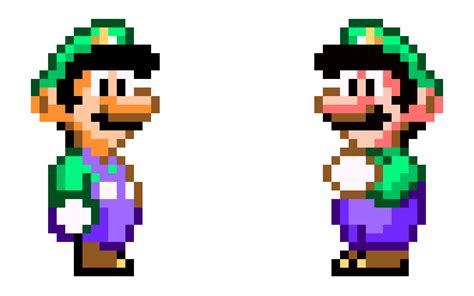 Super Mario World Luigi Sprites