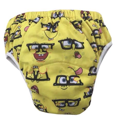 Reusable Adult Diaper Pants Sponge Bob Abdl Everything Else On Carousell