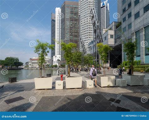 Boat Quay Historical Area Singapore Editorial Stock Image Image Of