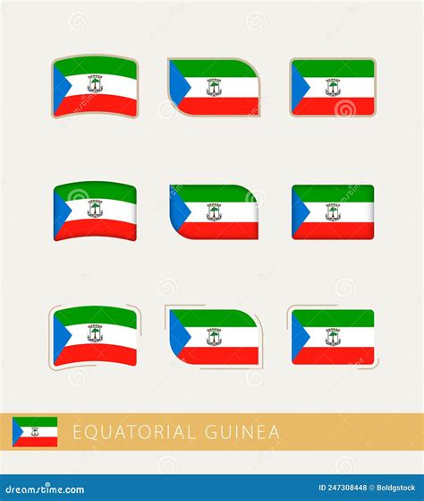 Vector Flags Of Equatorial Guinea Collection Of Equatorial Guinea