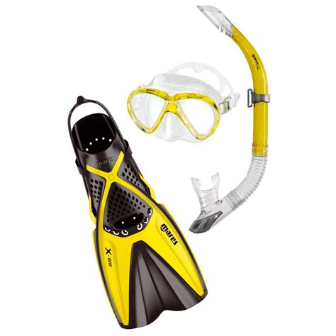 Set Snorkeling Mares Aq X One Marea S M Galben Masca Snorkel