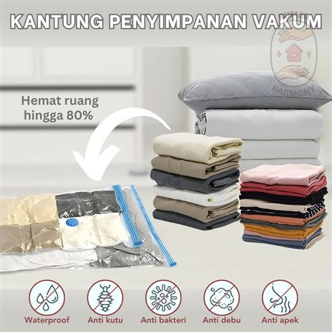 Jual Plastik Kantong Vakum Vakum Bag Pakaian Baju Vacuum Bag