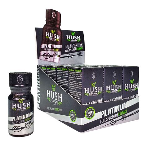 Hush Platinum Kratom Shot 1 Count Kratom Stone Smokes