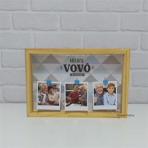 Porta Retrato Led Vovô Acompanha Fotos Elo7 Produtos Especiais