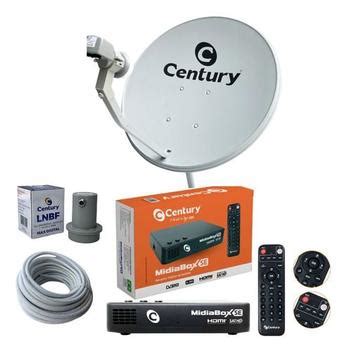 Antena Parab Lica Century Cm Banda Ku Receptor Midiabox Se Century