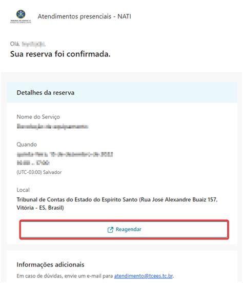 Como Remarcar Ou Cancelar Um Atendimento Presencial TCEES Portal