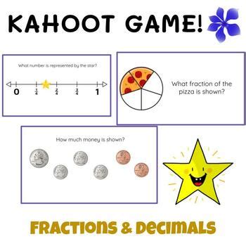 Fractions and Decimals Kahoot Game! by Indigo | TPT