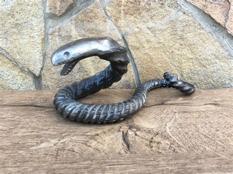 Iron Snake Hand Forged Snake Metal Snake Steel Snake Home | Etsy