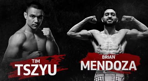 Watch Tim Tszyu vs. Brian Mendoza Fight Live on Showtime Championship Boxing