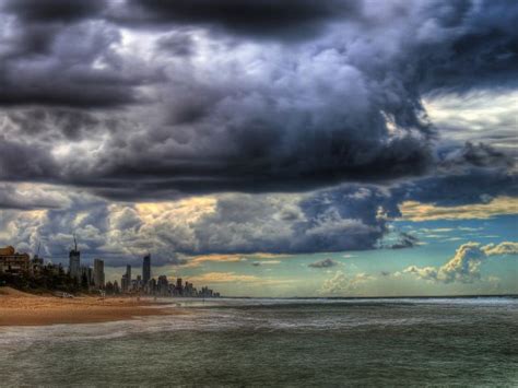 Photo Of The Moment Impending Clouds Over Gold Coast Queensland