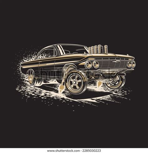 Gasser Drag Car Drawings