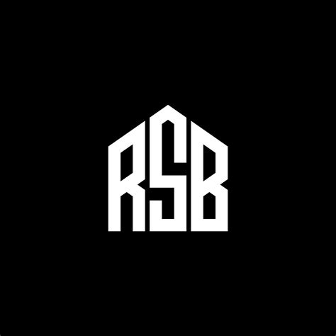 RSB letter logo design on BLACK background. RSB creative initials ...