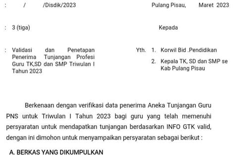 Kabar Terbaru Pencairan TPG Atau Sertifikasi Guru Triwulan 1 Tahun 2023