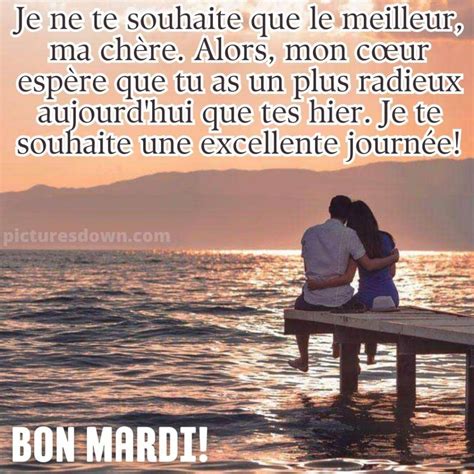 Bon Mardi Bisous Image Jetée