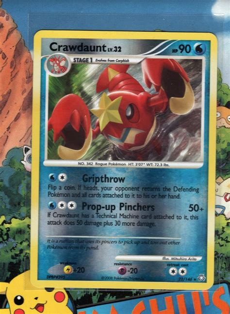 Pok Mon Tcg Crawdaunt Reverse Holo Rare Legends Awakened