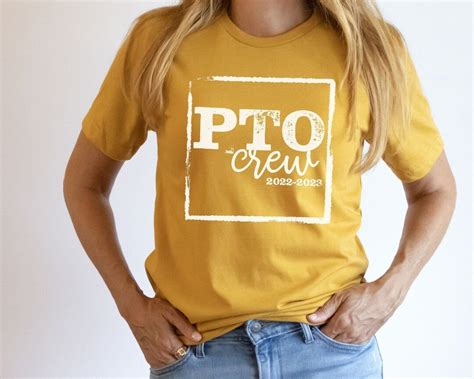 Pto Crew Shirt Custom Parent Teacher Organization Tshirts Pto Board