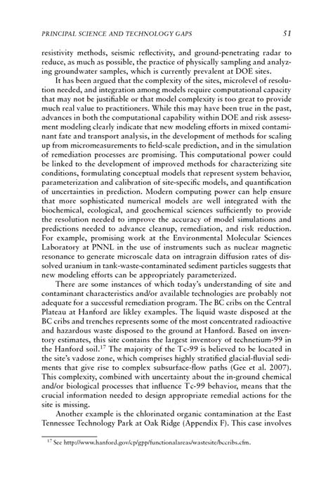 2 Principal Science and Technology Gaps | Advice on the Department of