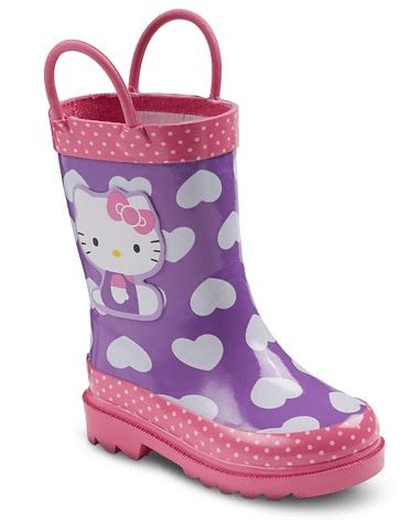 Toddler Girl's Hello Kitty Rain Boots $14.98!