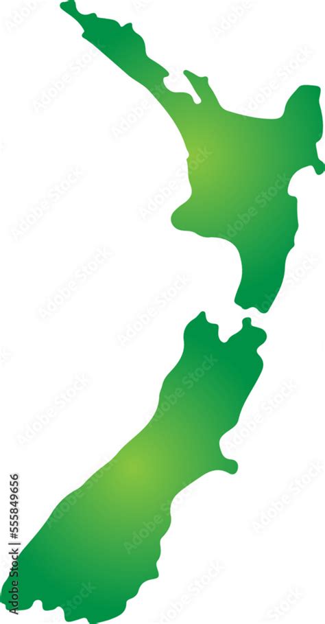 New Zealand Country map vector image or clip art. Stock Vector | Adobe ...